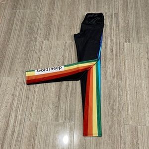 Goldsheep rainbow stripe legging SZ:M